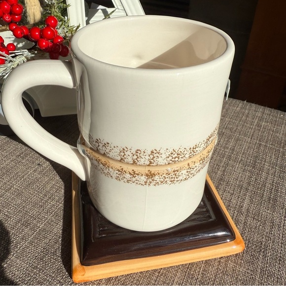 NEW - S’MORES MARSHMALLOW SNOWMAN ceramic coffee/cocoa mug/cup! SOOO CUTE! - Picture 11 of 15